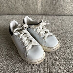 Alexander McQueen Kids White and Black‎ Sneakers